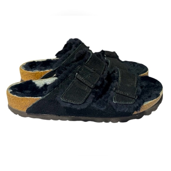 Birkenstock Arizona Shearling Slide Sandal - Men's 40. US Men’s 7.5, Women’s 9.5 - Picture 1 of 7